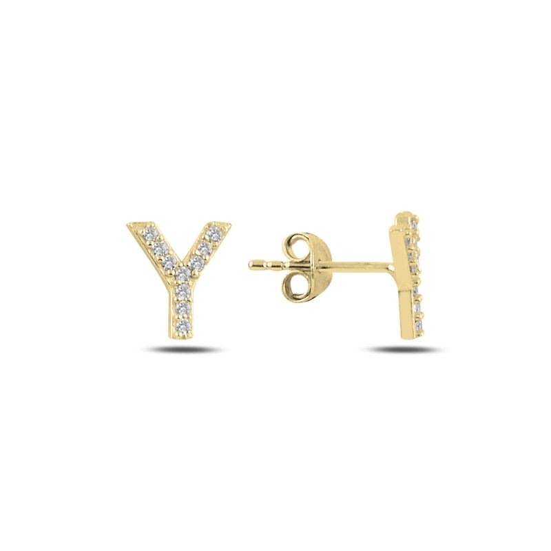 -Y-%20Initial%20Stud%20Earrings-Altın%20kaplama