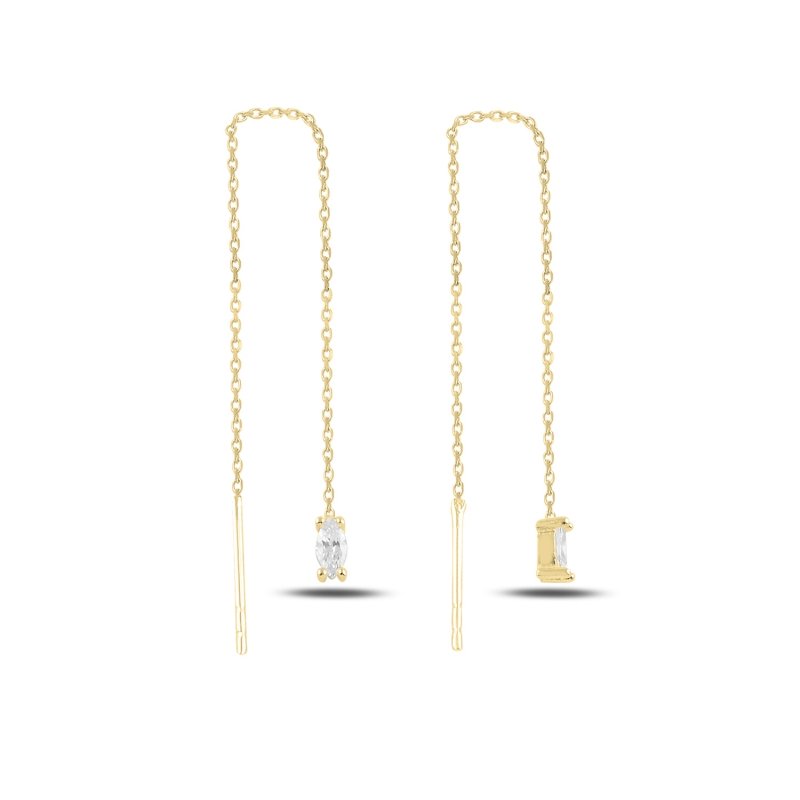 Oval%20CZ%20Threader%20Earrings-Altın%20kaplama