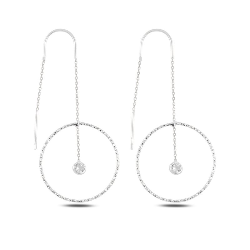 Hoop%20&%20CZ%20Threader%20Earrings