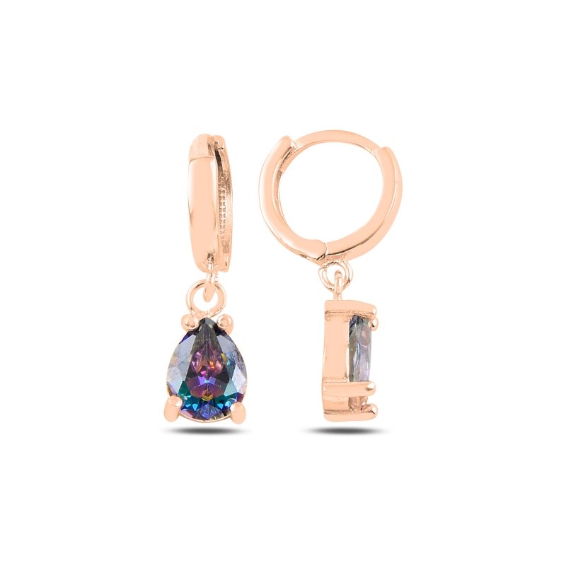 Teardrop%20Mystic%20Topaz%20CZ%20Huggie%20Hoop%20Earrings-Rose%20kaplama