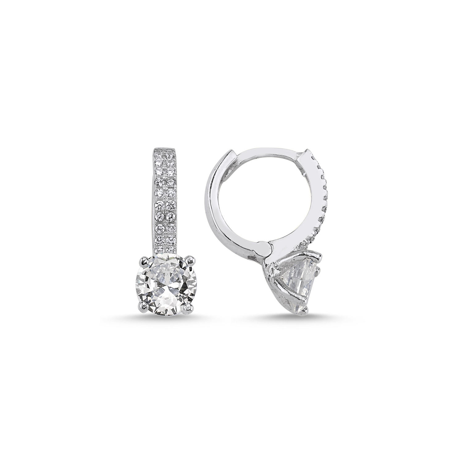 Solitaire%20CZ%20Huggie%20Hoop%20Earrings