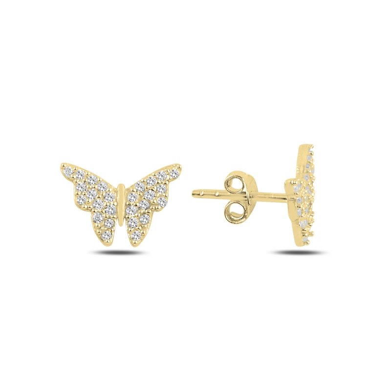 Butterfly%20CZ%20Stud%20Earrings-Altın%20kaplama