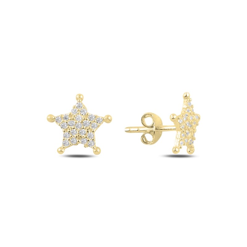 Star%20CZ%20Stud%20Earrings-Altın%20kaplama