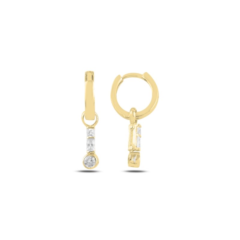 CZ%20Huggie%20Hoop%20Earrings%20Gold%20Plated