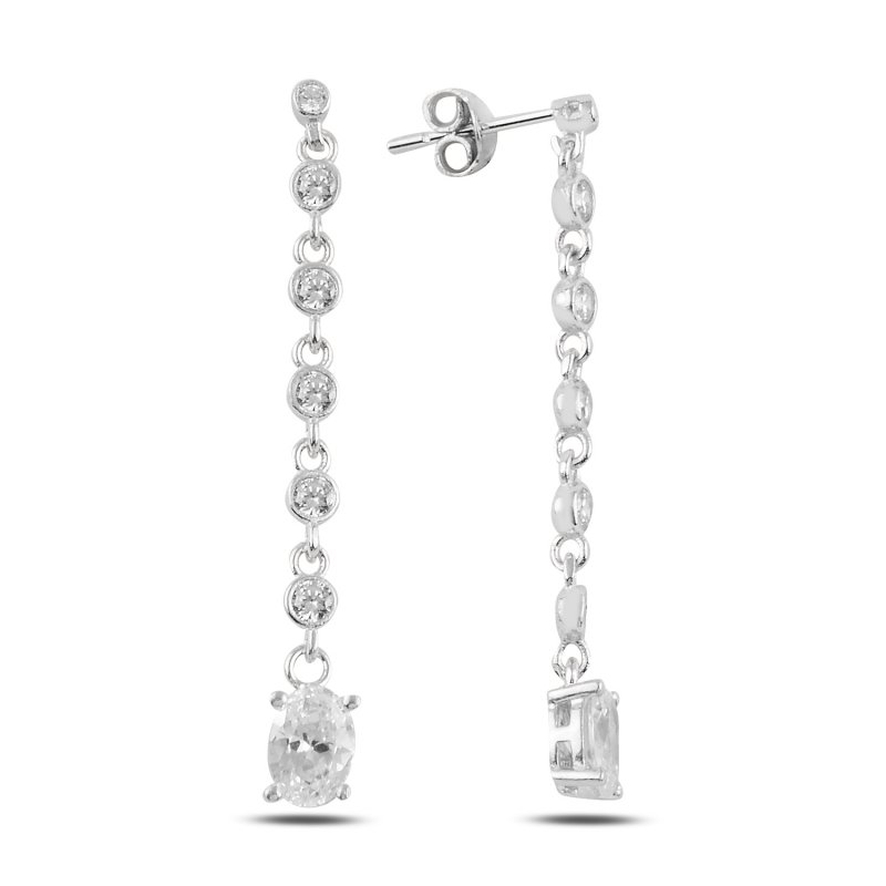 Oval%20CZ%20Dangle%20Stud%20Earrings