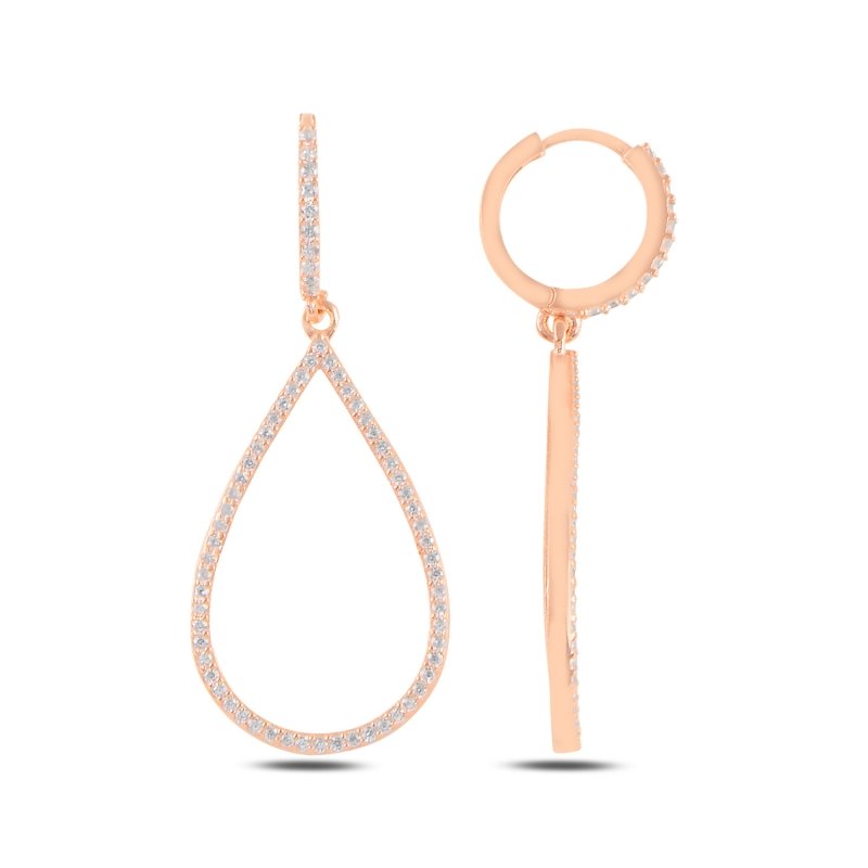 Teardrop%20CZ%20Dangle%20Earrings-Rose%20kaplama