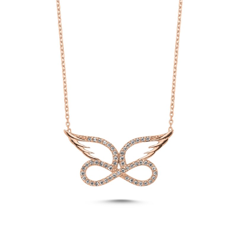 CZ%20Wing%20&%20Infinity%20Necklace-Rose%20Gold%20Plated