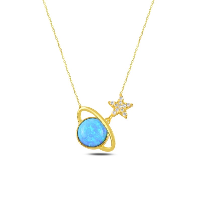 Saturn%20Opal%20&%20CZ%20Necklace-Gold%20Plated