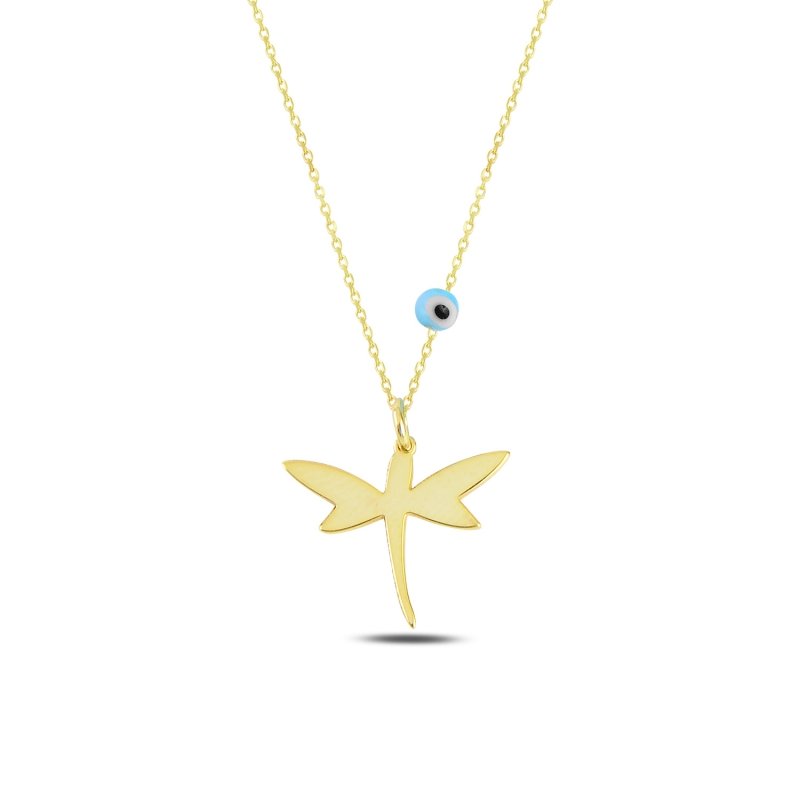 Dragonfly%20with%20Evil%20Eye%20Necklace-Gold%20Plated