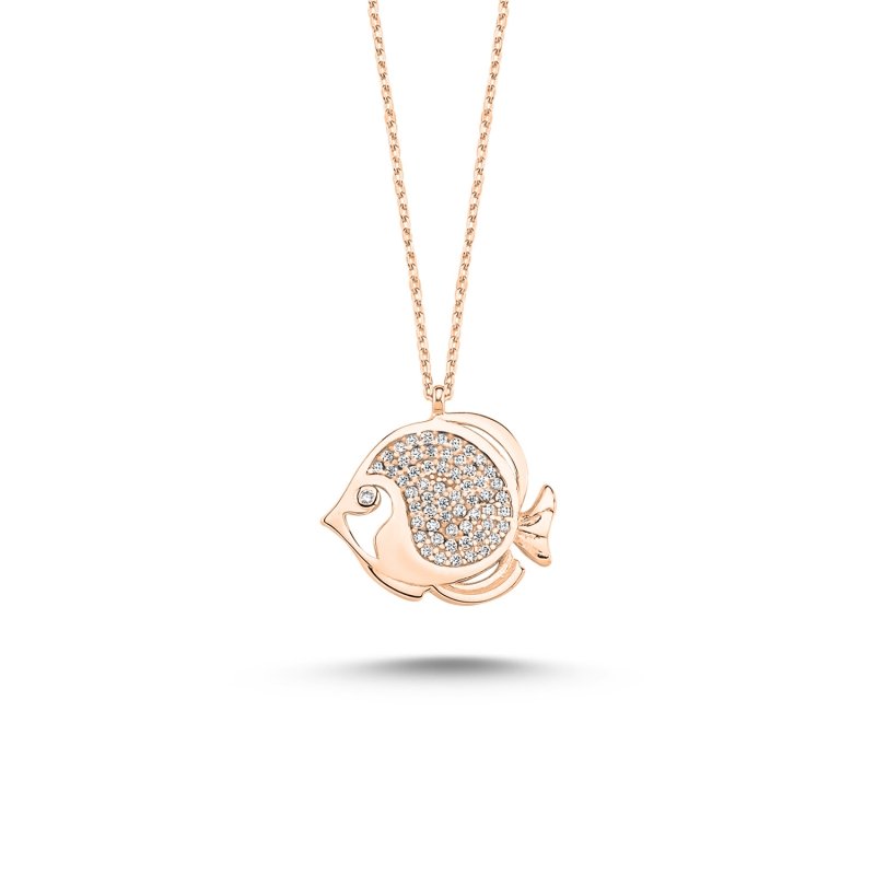 Fish%20CZ%20Necklace-Rose%20Gold%20Plated