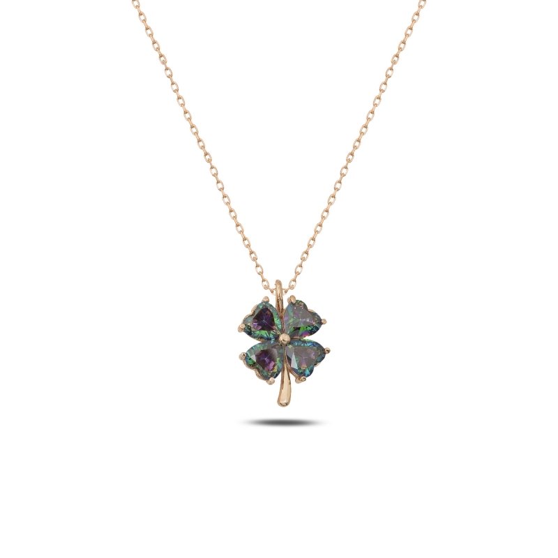 Clover%20Mystic%20Topaz%20CZ%20Necklace-Rose%20Gold%20Plated