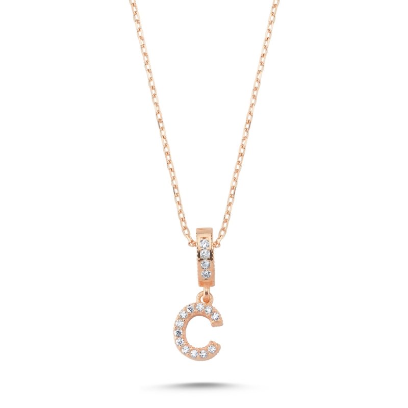 -C-%20Initial%20CZ%20Necklace-Rose%20Gold%20Plated