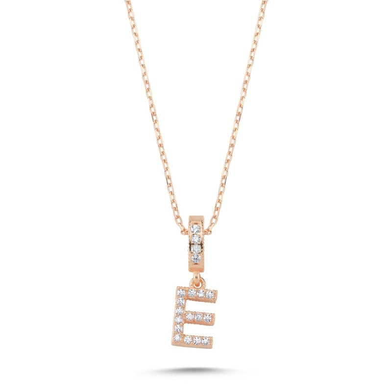 -E-%20Initial%20CZ%20Necklace-Rose%20Gold%20Plated