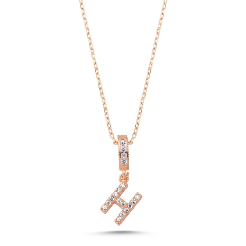 -H-%20Initial%20CZ%20Necklace-Rose%20Gold%20Plated