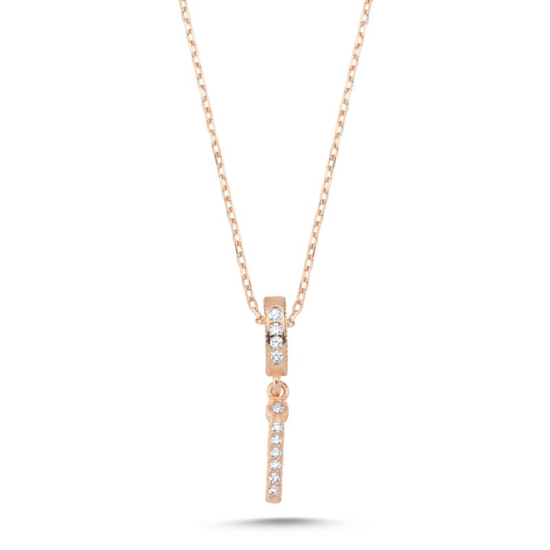 -İ-%20Initial%20CZ%20Necklace-Rose%20Gold%20Plated