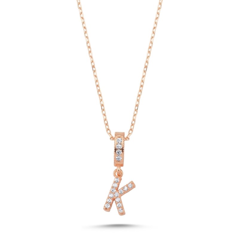 -K-%20Initial%20CZ%20Necklace-Rose%20Gold%20Plated