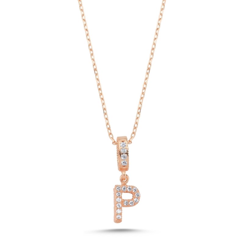 -P-%20Initial%20CZ%20Necklace-Rose%20Gold%20Plated