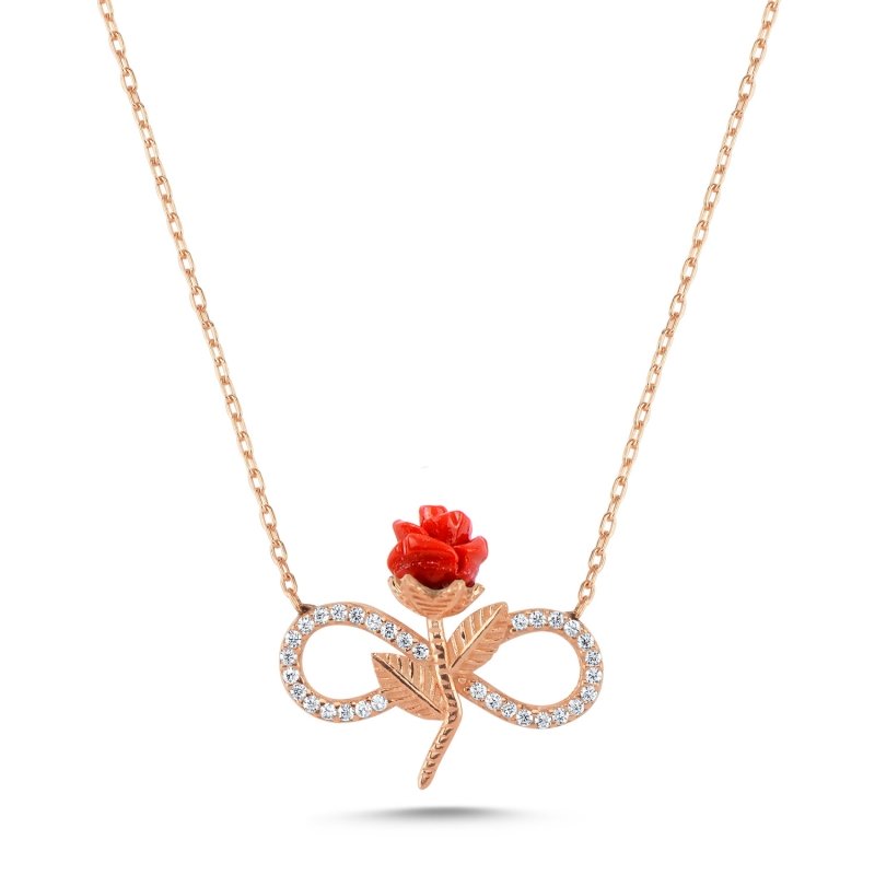 Infinity%20&%20Rose%20CZ%20Necklace-Rose%20Gold%20Plated