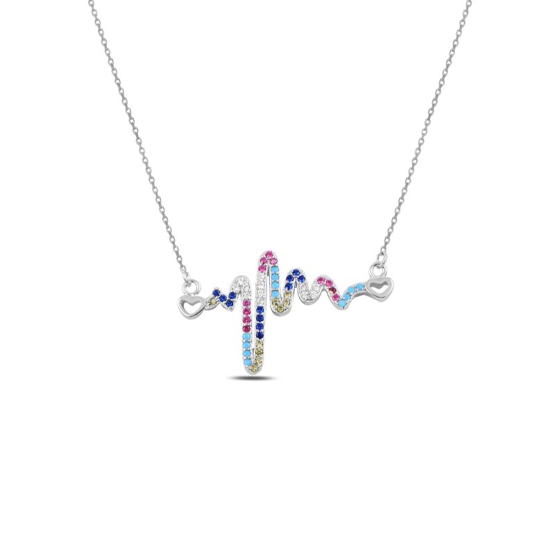 Heartbeat%20Multi%20Color%20CZ%20Necklace