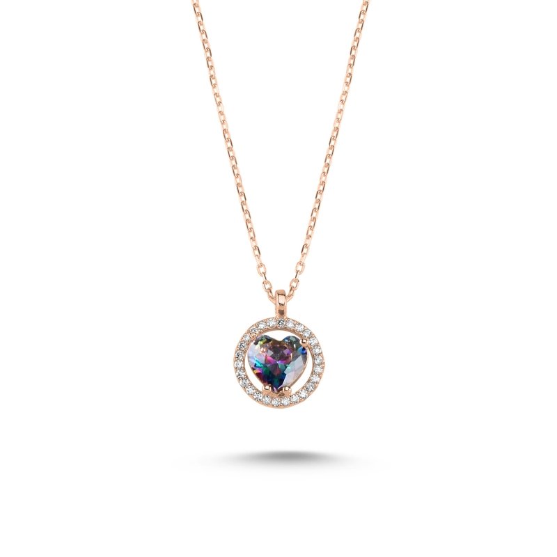 Halo%20Solitaire%20Heart%20Mystic%20Topaz%20CZ%20Necklace-Rose%20Gold%20Plated