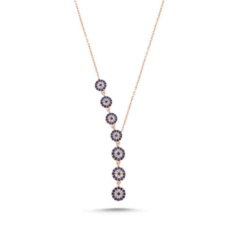 Evil%20Eye%20CZ%20Dangle%20Y%20Necklace-Rose%20Gold%20Plated