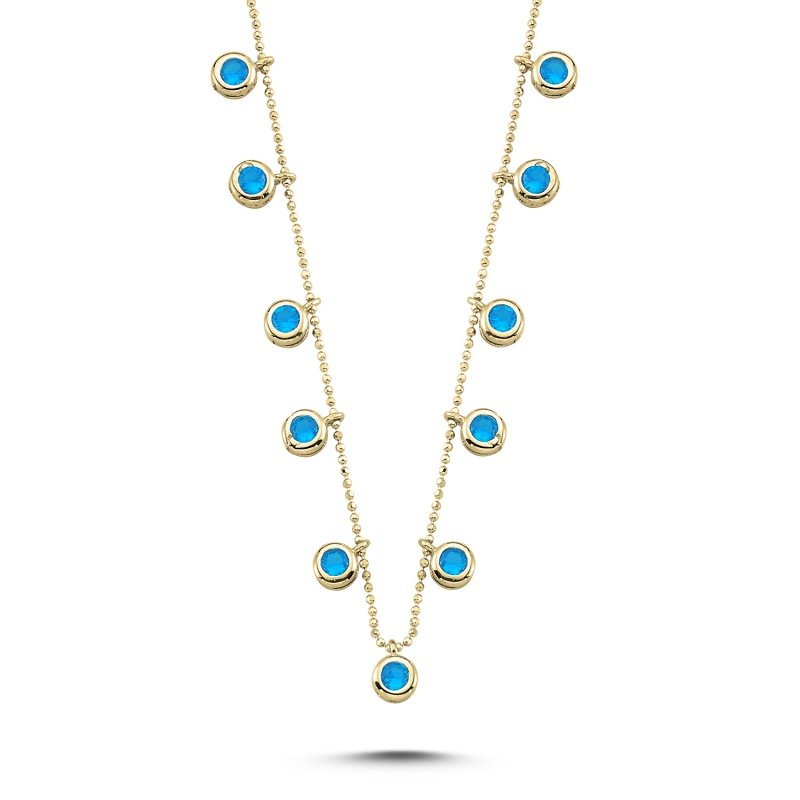 Aquamarine%20CZ%20Dangle%20Charm%20Necklace-Gold%20Plated