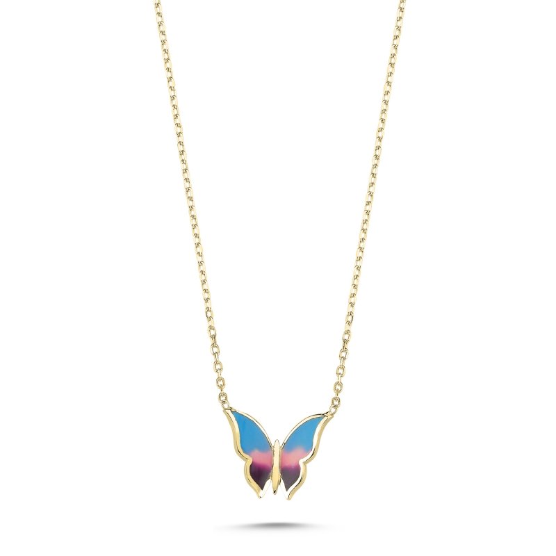 Butterfly%20Enamel%20Necklace-Gold%20Plated