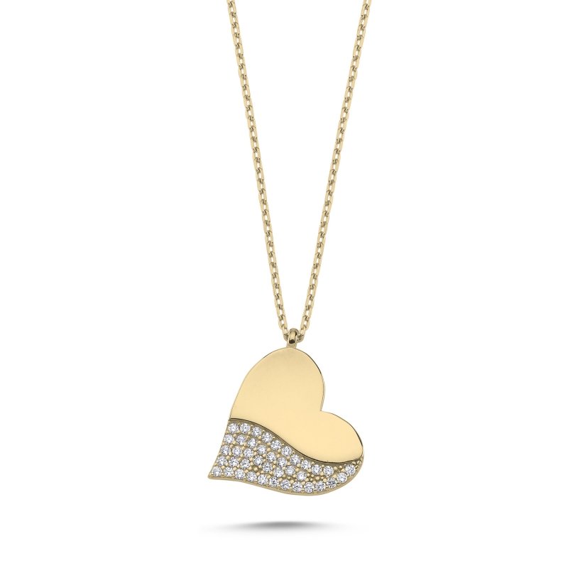 Heart%20CZ%20Necklace-Gold%20Plated