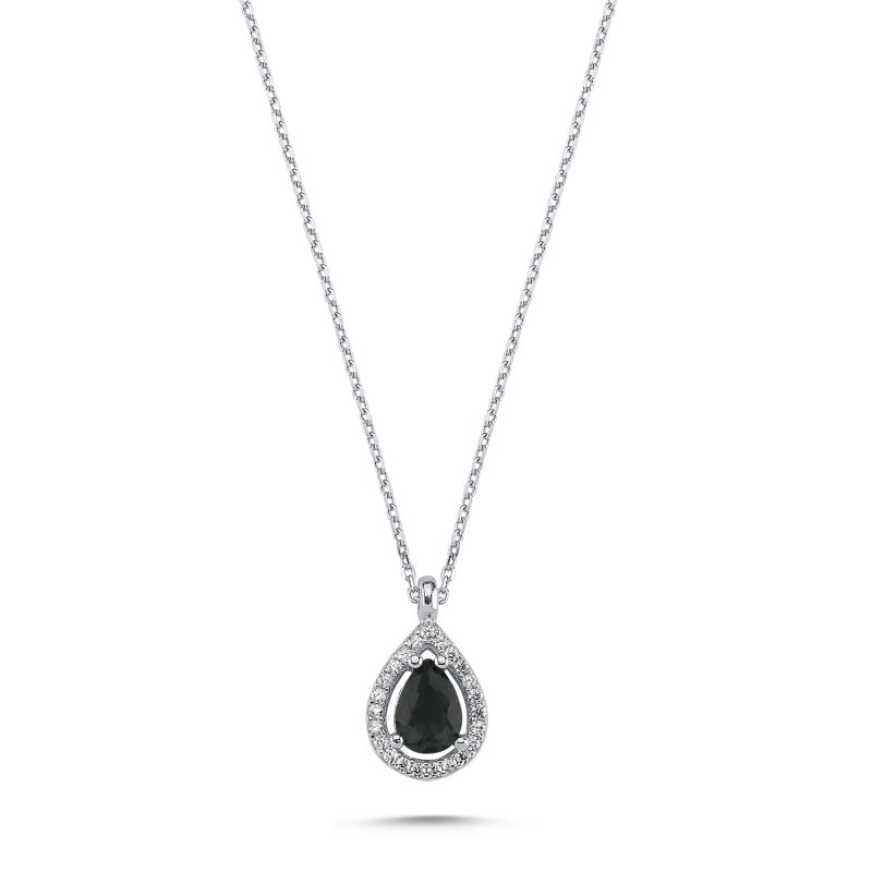 Teardrop%20Black%20CZ%20Halo%20Solitaire%20Necklace