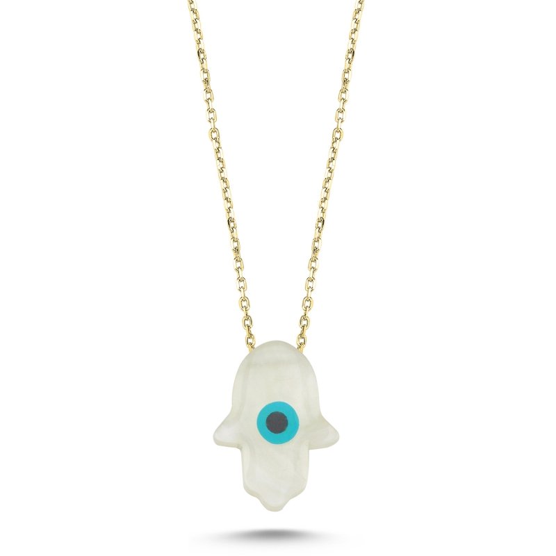 Hamsa%20&%20Eye%20Necklace-Gold%20Plated