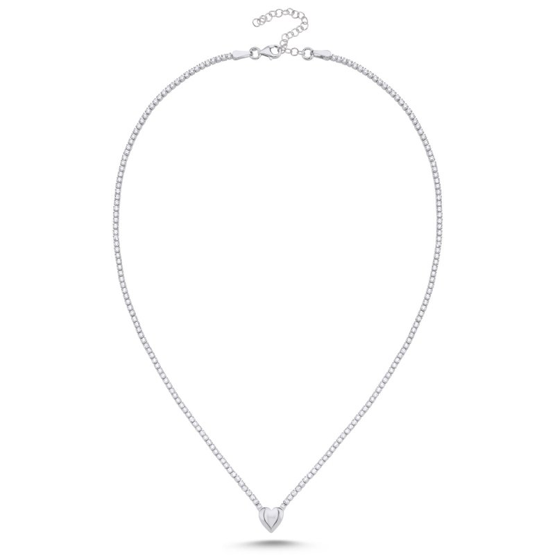 Tennis%20CZ%20Necklace%20with%20Heart