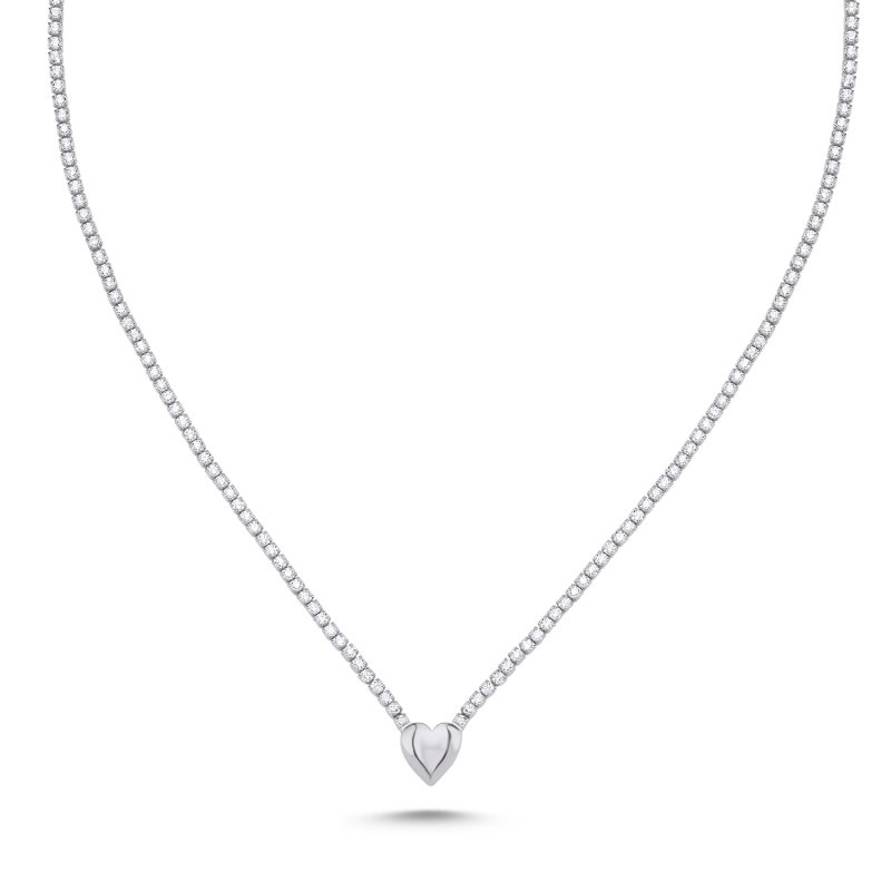 Tennis%20CZ%20Necklace%20with%20Heart