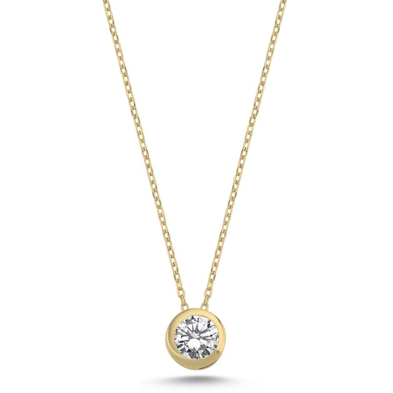 Solitaire%20Round%20CZ%20Necklace-Gold%20Plated