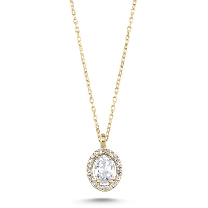 Oval%20CZ%20Halo%20Solitaire%20Necklace-Gold%20Plated