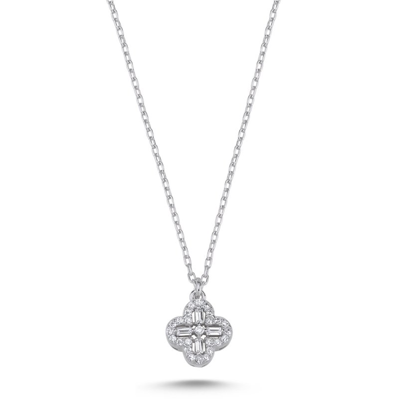 Quatrefoil%20Baguette%20CZ%20Necklace