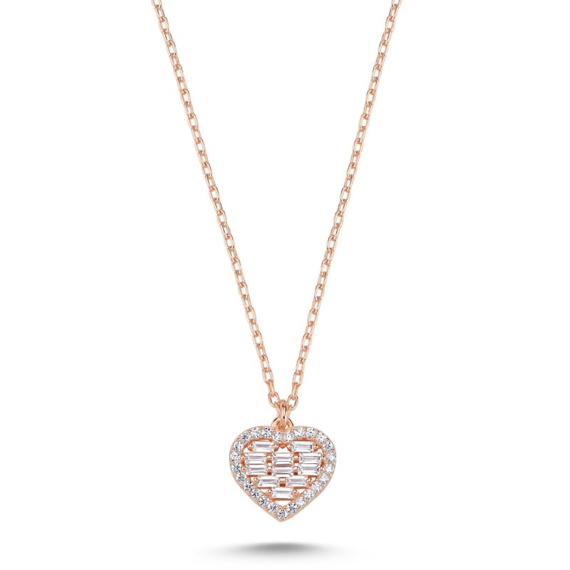 Heart%20Baguette%20CZ%20Necklace-Rose%20Gold%20Plated