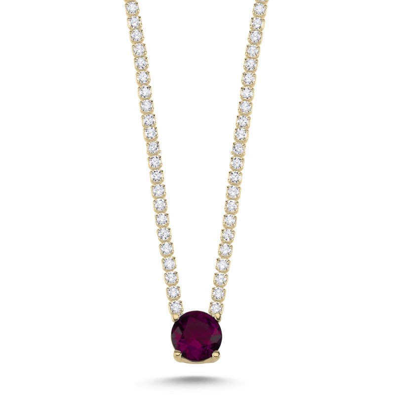 Ruby%20CZ%20Tennis%20Necklace-Gold%20Plated