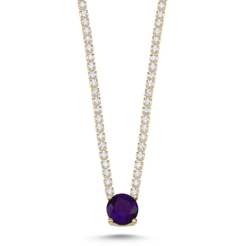 Amethyst%20CZ%20Tennis%20Necklace-Gold%20Plated