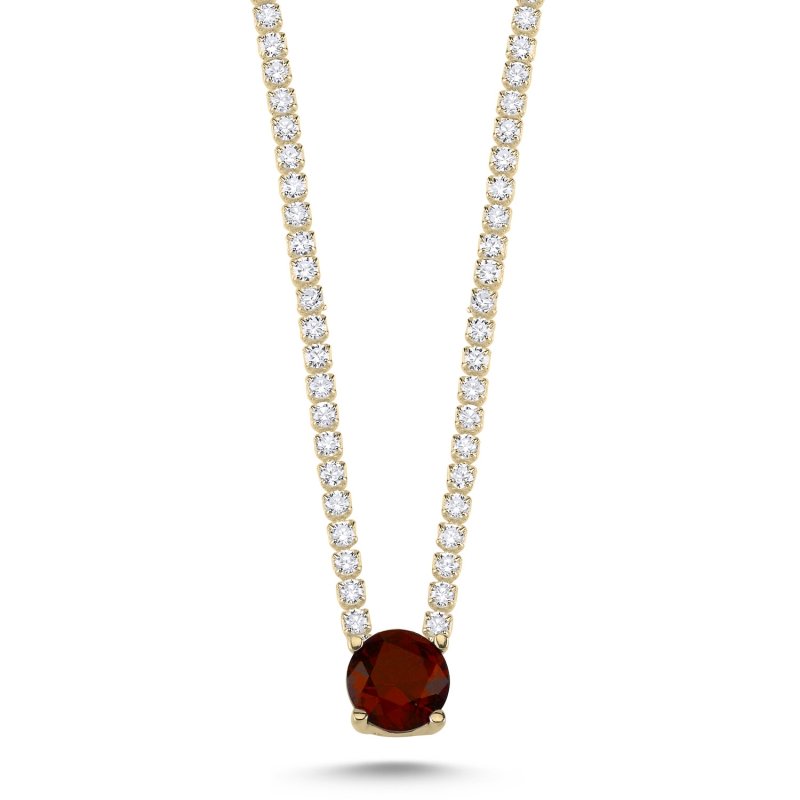 Garnet%20CZ%20Tennis%20Necklace