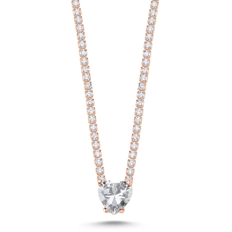 CZ%20Tennis%20Necklace-Rose%20Gold%20Plated