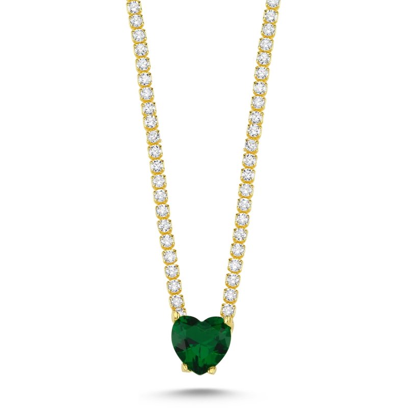 Emerald%20CZ%20Tennis%20Necklace-Gold%20Plated