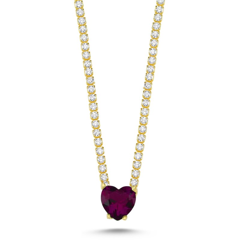 Ruby%20CZ%20Tennis%20Necklace-Gold%20Plated