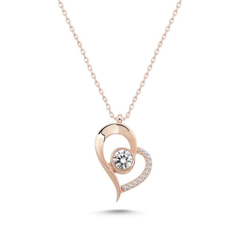 CZ%20Heart%20Necklace-Rose%20Gold%20Plated