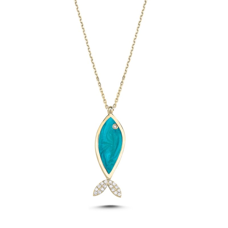 Fish%20Enamel%20&%20CZ%20Necklace-Gold%20Plated