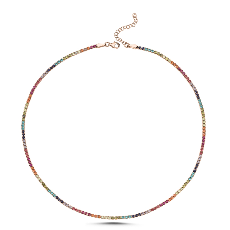 Tennis%202mm%20Colored%20CZ%20Necklace