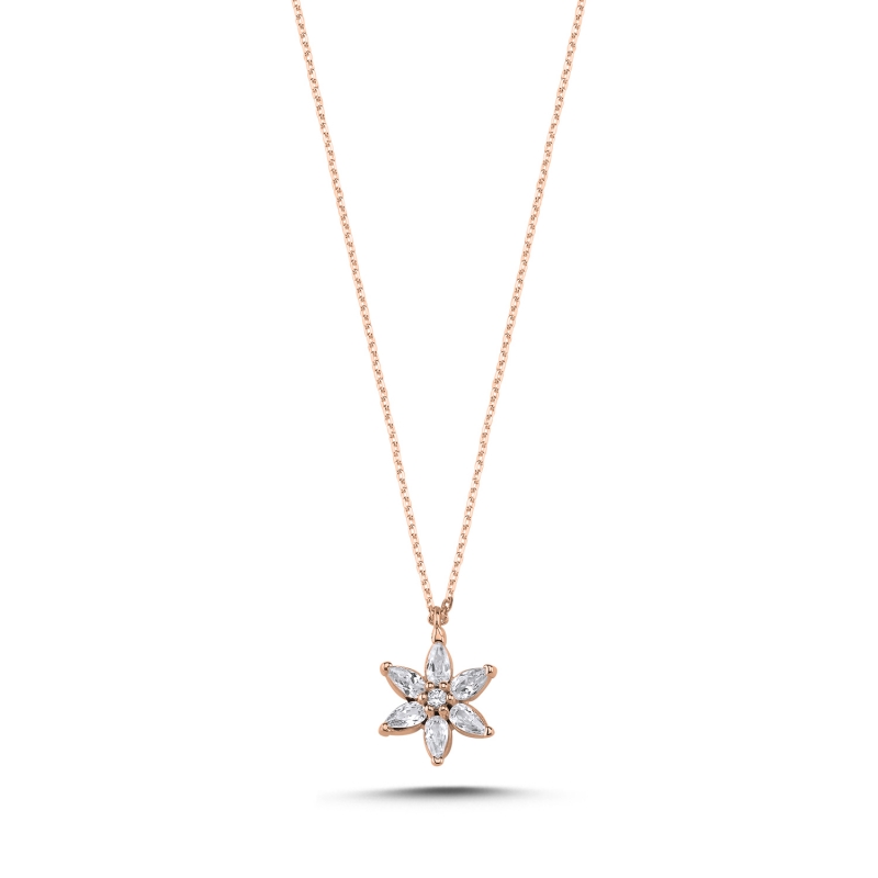 Flower%20Marquise%20CZ%20Necklace-Rose%20Gold%20Plated