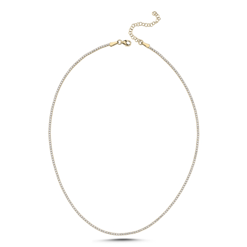 Tennis%201.5mm%20CZ%20Necklace-Gold%20Plated