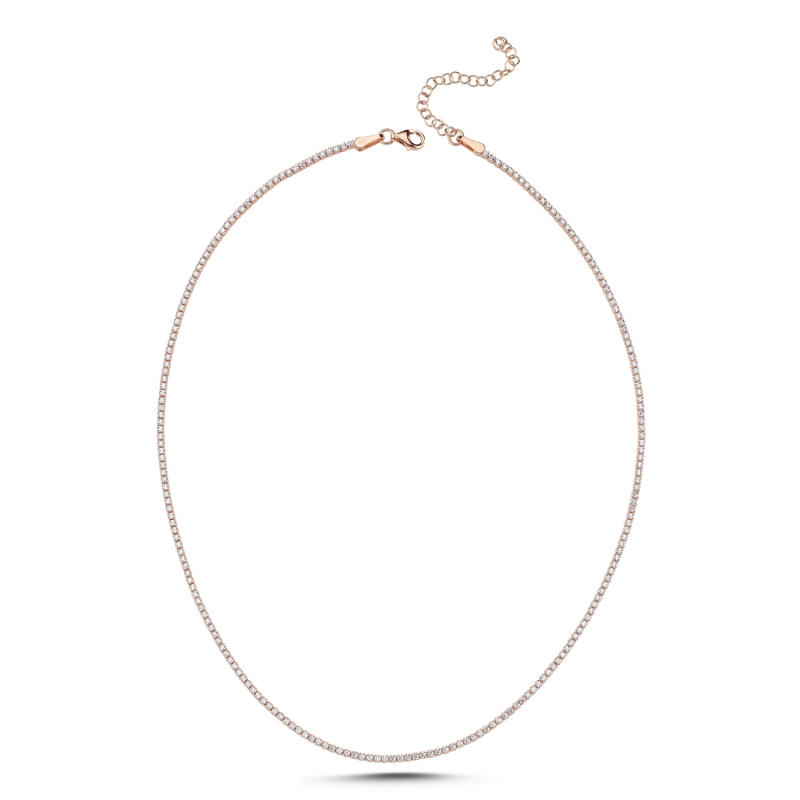 Tennis%201.5mm%20CZ%20Necklace-Rose%20Gold%20Plated