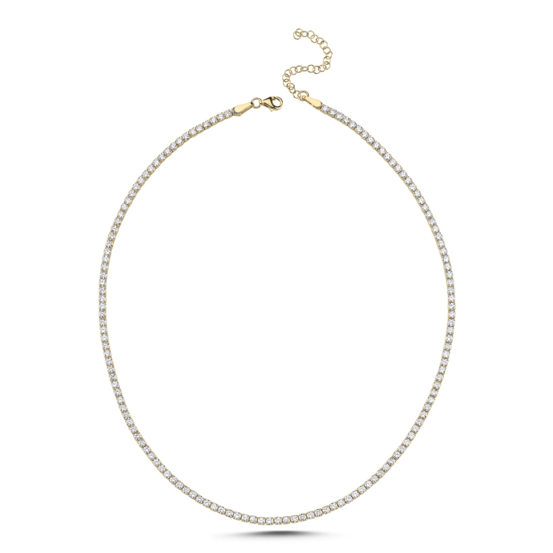 Tennis%202.5mm%20CZ%20Necklace-Gold%20Plated