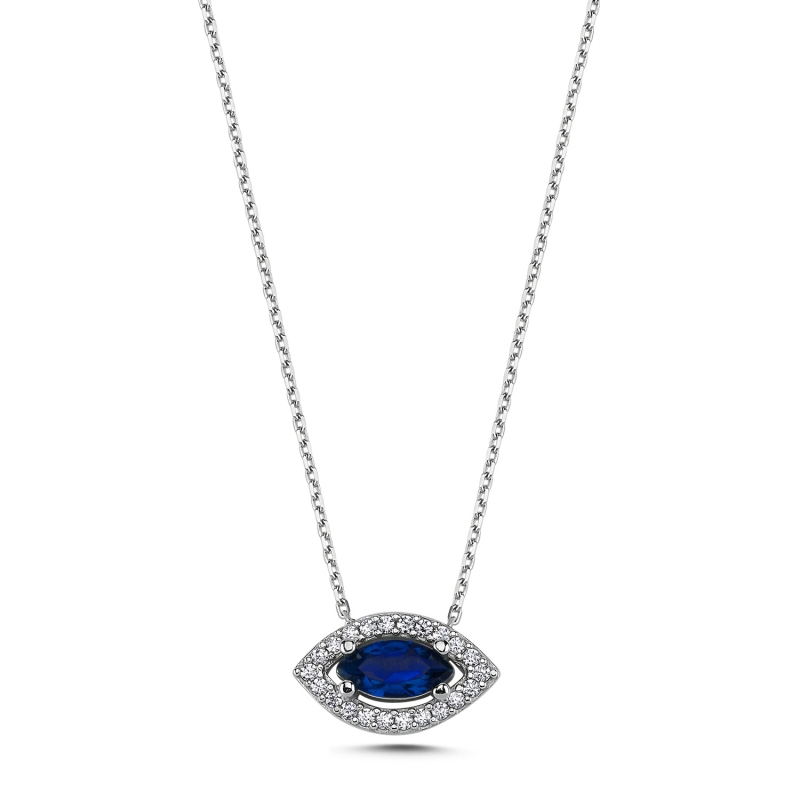 Marquise%20Colored%20CZ%20Solitaire%20Halo%20Necklace